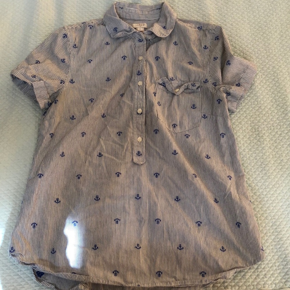J. Crew Anchor blouse ⚓️